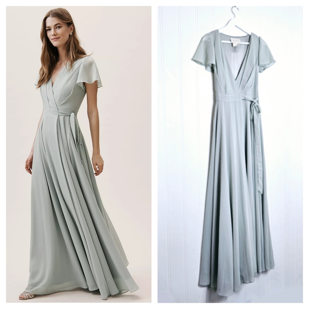 BHLDN Sage Green Maxi Dress